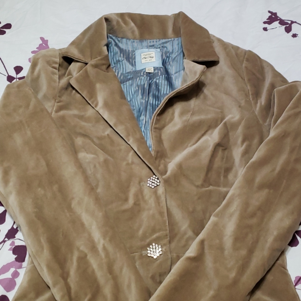 Tan velvet jacket (lightweight)